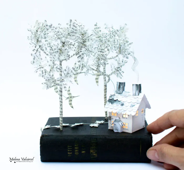 I Upcycle Old Books By Turning Them Into Magical Sculptures