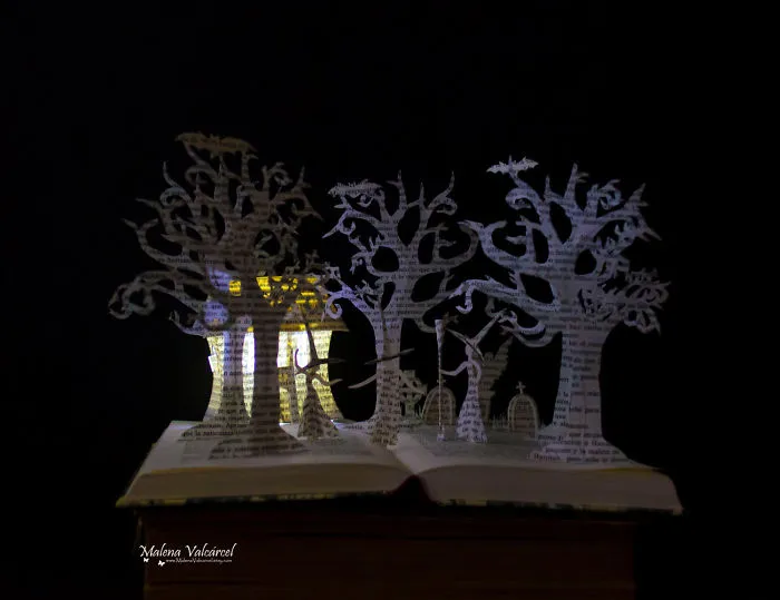 I Upcycle Old Books By Turning Them Into Magical Sculptures