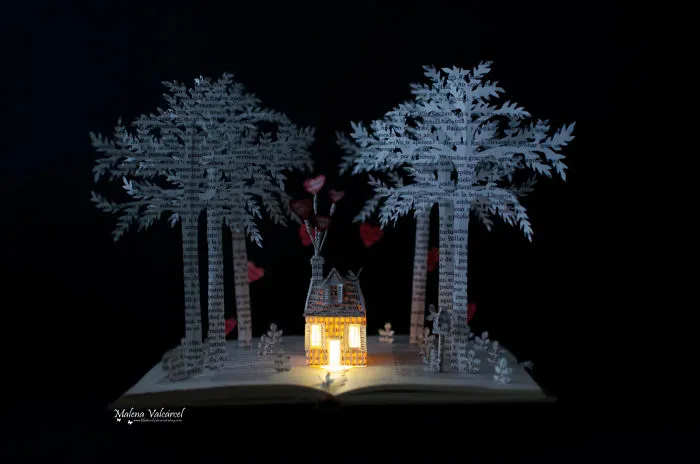 I Upcycle Old Books By Turning Them Into Magical Sculptures