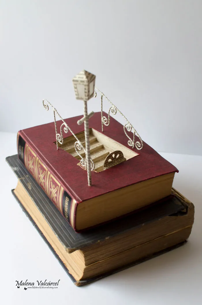 I Upcycle Old Books By Turning Them Into Magical Sculptures
