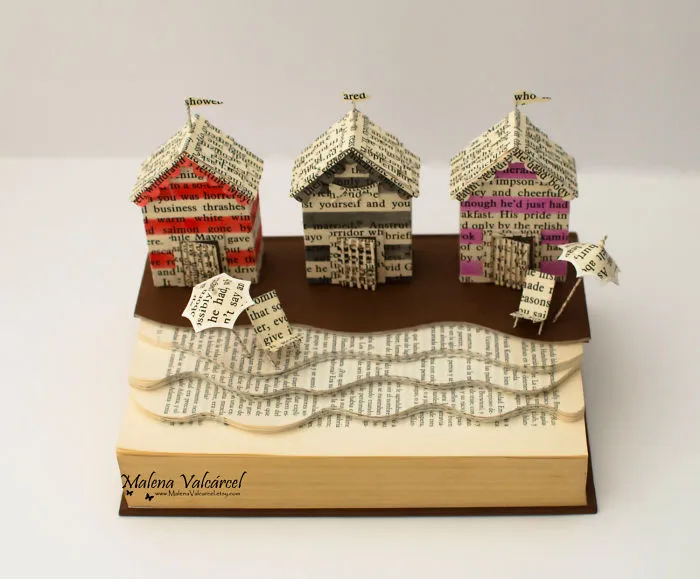 I Upcycle Old Books By Turning Them Into Magical Sculptures