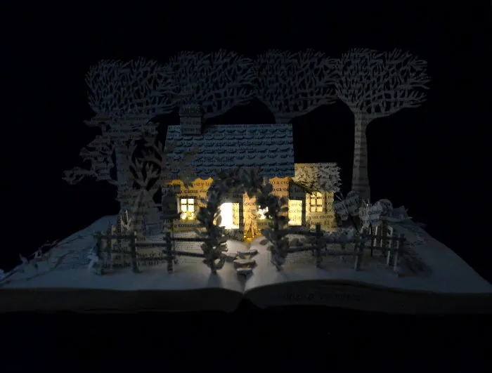I Upcycle Old Books By Turning Them Into Magical Sculptures