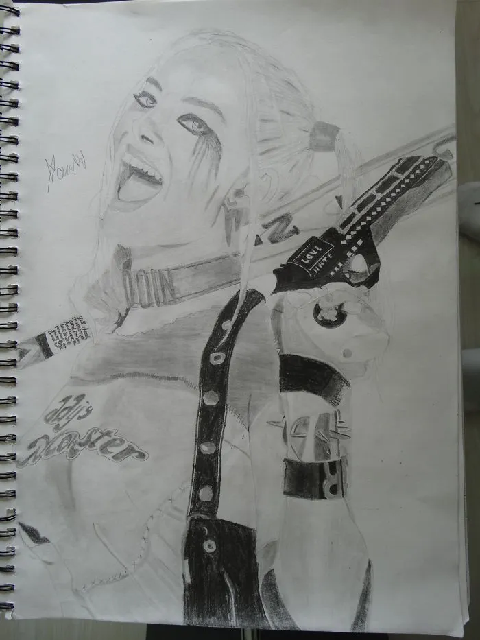 Hey Guys, I Drew Harley Quinn Check It Out!