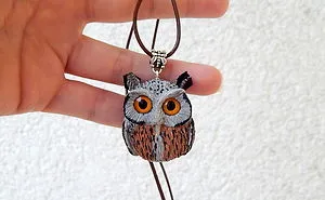 I Made This Eagle Owl Pendant Out Of Clay