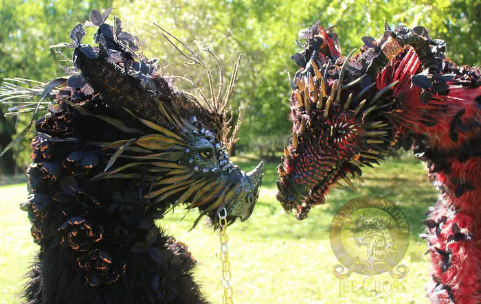 Life Size Dragons!  "Flint" And "Rose"