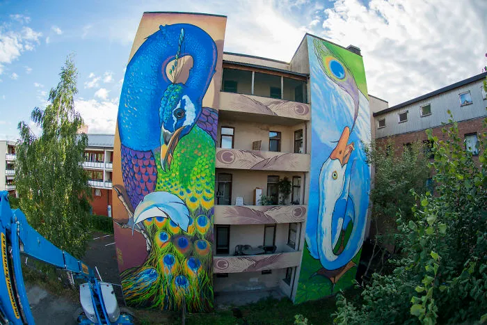 Mural "Envy" In Drammen, Norway