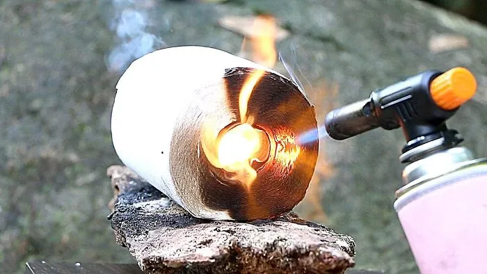 Toilet Paper Vs Gas Torch