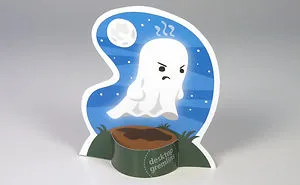I Made A Grumpy Little Ghost For Your Desk