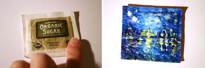 I Paint On Things I Steal From Restaurants