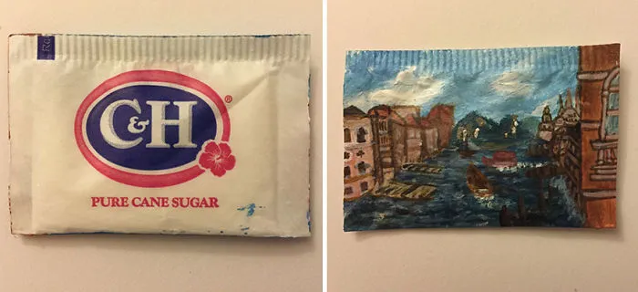 I Paint On Things I Steal From Restaurants