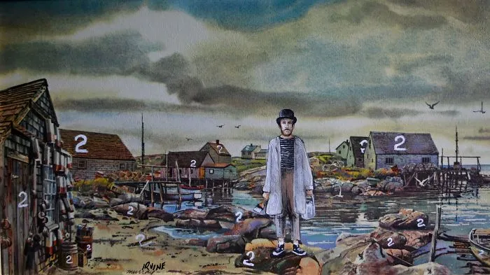 I Add Pop-Culture Characters Into Old Thrift-Store Paintings