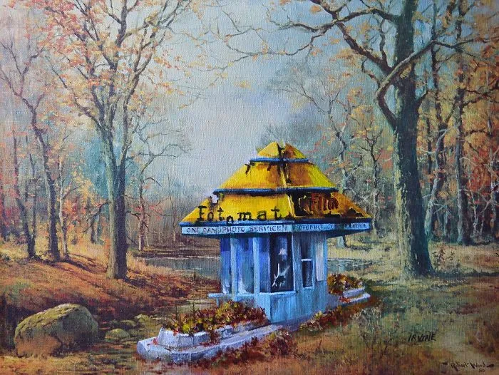I Add Pop-Culture Characters Into Old Thrift-Store Paintings
