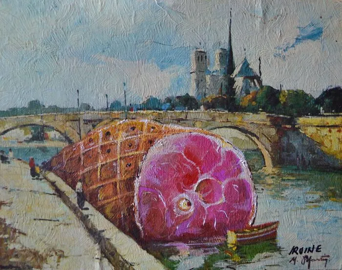 I Add Pop-Culture Characters Into Old Thrift-Store Paintings