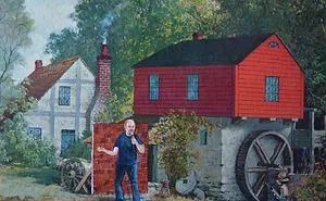 I Add Pop-Culture Characters Into Old Thrift-Store Paintings