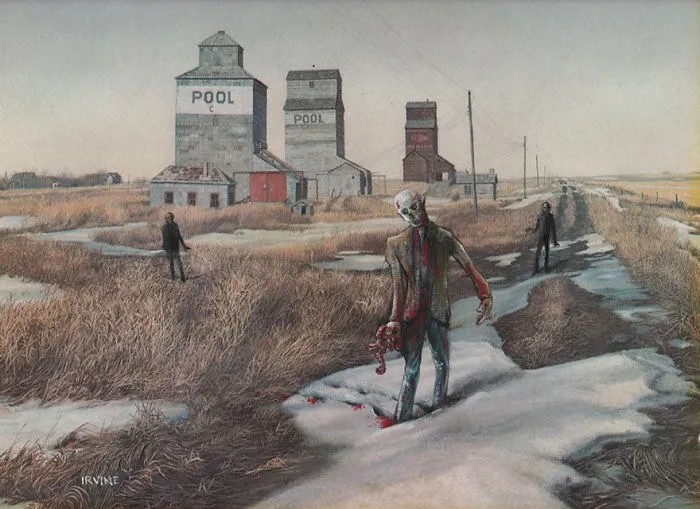 I Add Pop-Culture Characters Into Old Thrift-Store Paintings