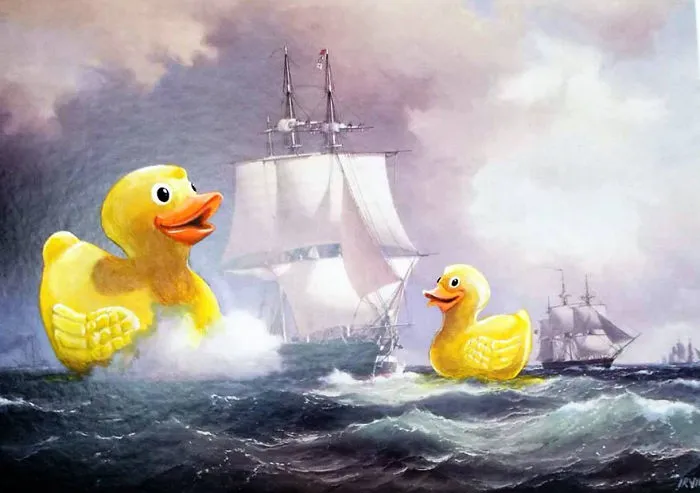 I Add Pop-Culture Characters Into Old Thrift-Store Paintings
