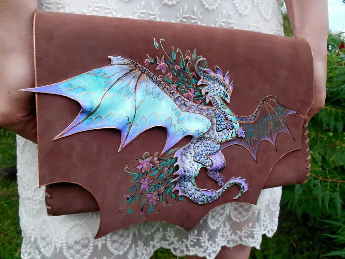 I Use Hand Cut Designs And 3D Collage Techniques To Create Unique Leather Bags