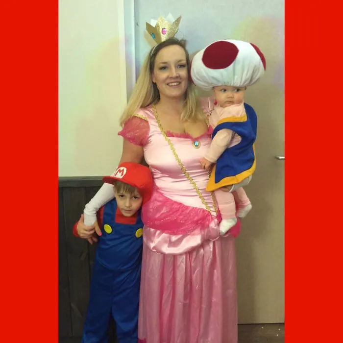 Peach, Mario And Adorable Toad.