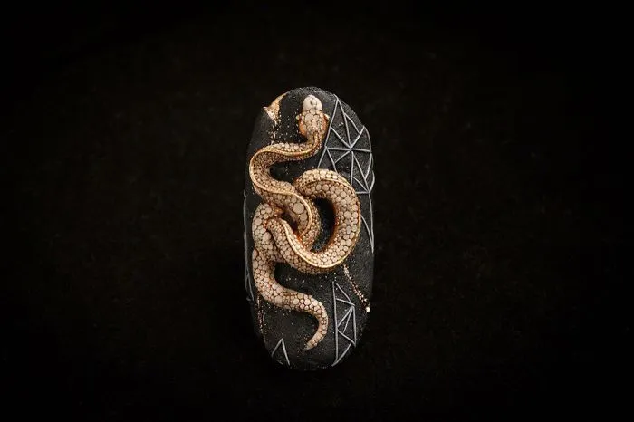 Mythical Animal Jewelry That I Make Using Various Minerals And Polymer Clay