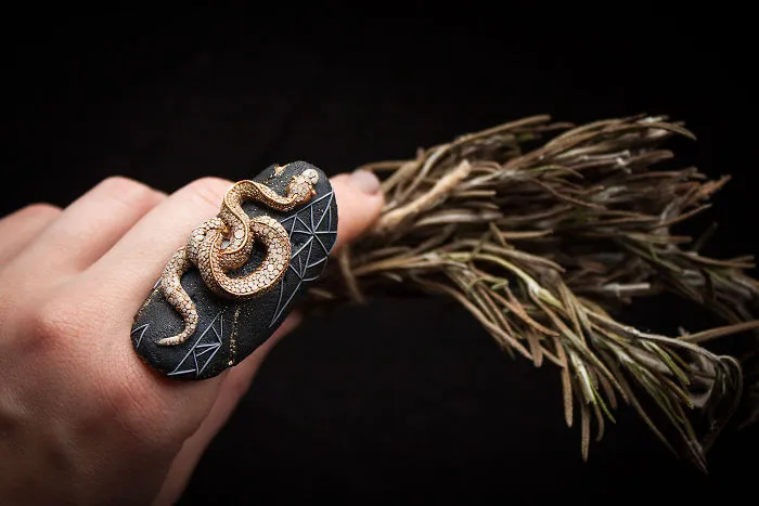 Mythical Animal Jewelry That I Make Using Various Minerals And Polymer Clay