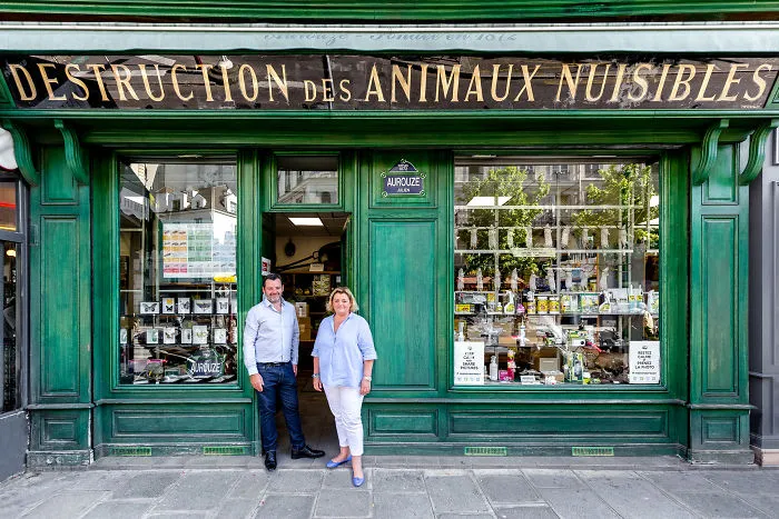 Siblings Julien (Left) And Cécile Aurouze Are Not Horrified By The Rat Parade In Their Shop’s Windows