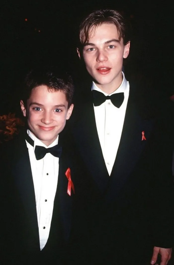 13-Year-Old Elijah Wood And 20-Year-Old Leonardo Dicaprio At The 66th Academy Awards, 1994