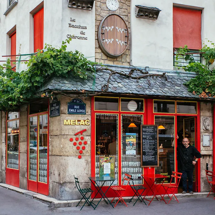 Didier Madamour At The Entrance Of The Melac Restaurant