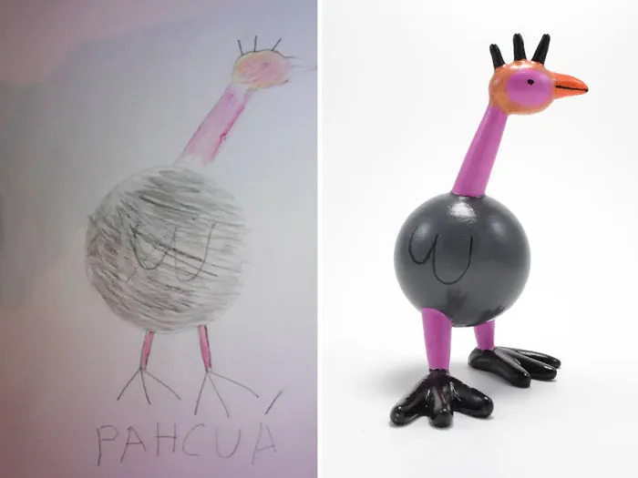 Children’s Drawings Turned Into Figurines (27 Pics)