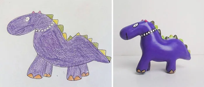 Children’s Drawings Turned Into Figurines (27 Pics)