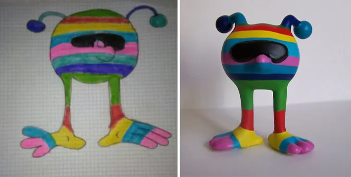 Children’s Drawings Turned Into Figurines (27 Pics)
