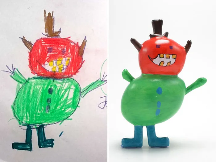 Children’s Drawings Turned Into Figurines (27 Pics)
