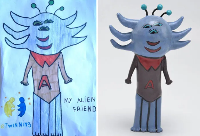 Children’s Drawings Turned Into Figurines (27 Pics)