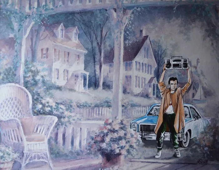 I Add Pop-Culture Characters Into Old Thrift-Store Paintings