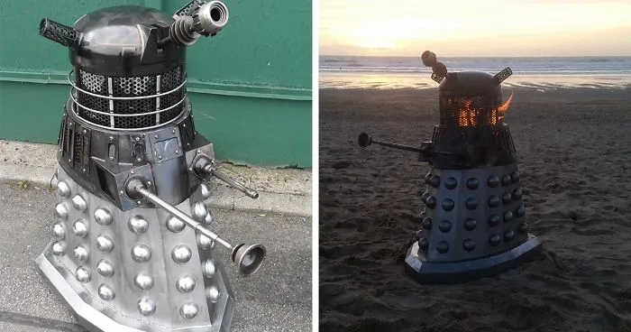 I Have Designed A Dalek Log Burner BBQ For A True Doctor Who Fan