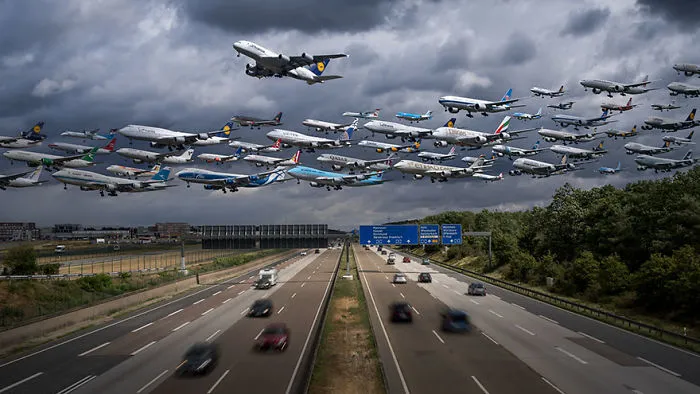 Frankfurt Am Main 25l (missed Approach By Lufthansa A380)