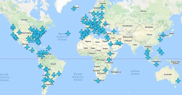 Wi-Fi Passwords Of Airports Around The World In A Single Map