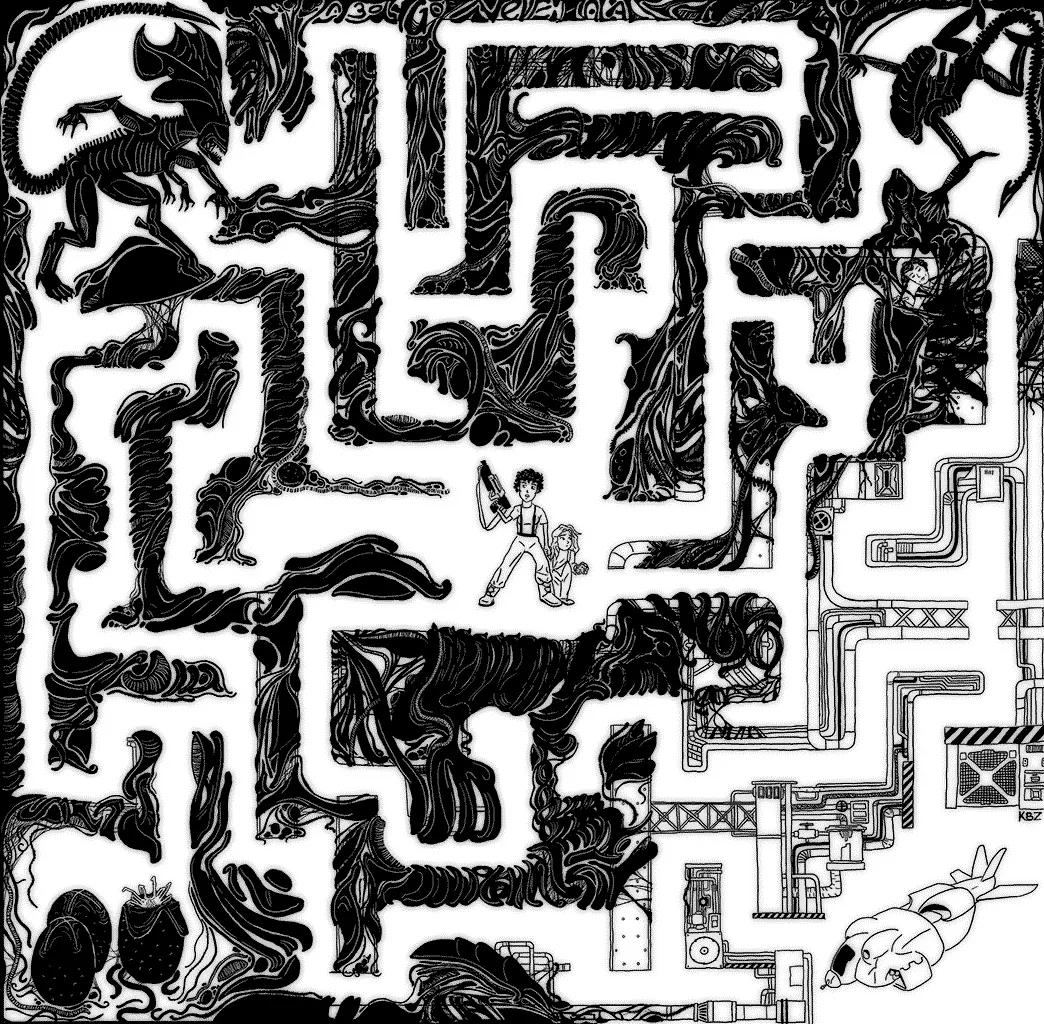 Help Ripley And Newt To Find The Way Out!