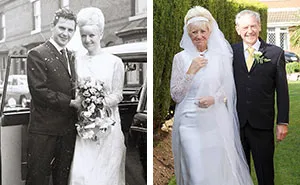 Couple Celebrates 50 Years Of Love By Wearing Same Wedding Clothes They Wore In 1966