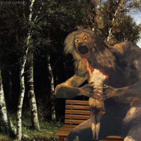 Polish Artist Turns Famous Classic Paintings Into Hilarious GIFs (67 Pics)