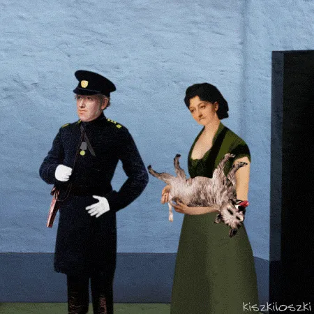 Polish Artist Turns Famous Classic Paintings Into Hilarious GIFs (67 Pics)
