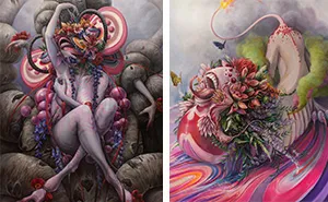 Intricate Erotic Paintings By Hannah Yata (NSFW)