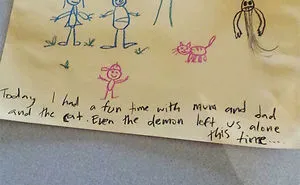 32 Nightmare Creepy Drawings Made By Children