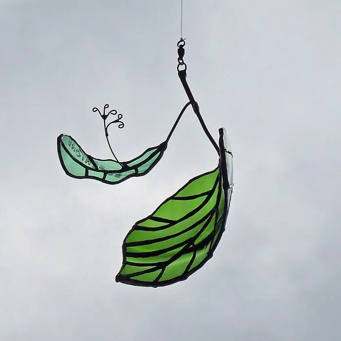 Artist Turns Beer Bottles Into Beautifully Curved Leaves