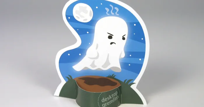 I Made A Grumpy Little Ghost For Your Desk