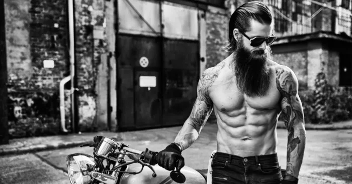 Muscle, Ink And Beard