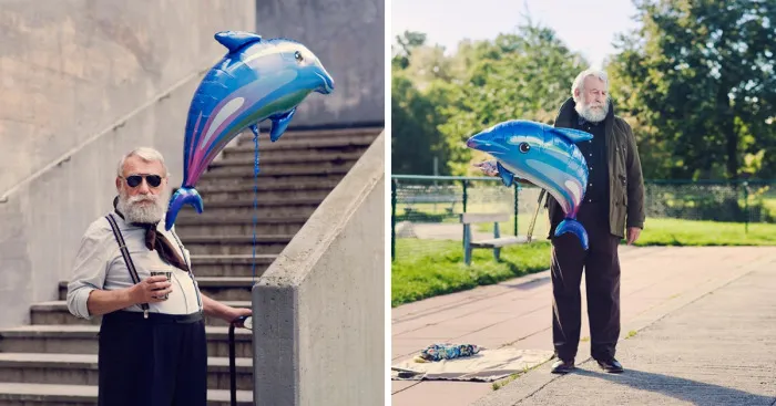 "Balloon Man's Last Walk"  By Viktor Gardsater