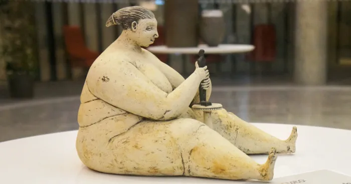 Super Positive Energy Sculpture "Woman Modeling Herself"