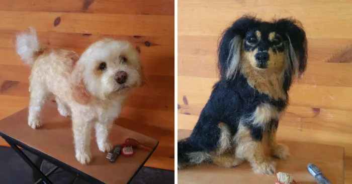 I Have Made Some More Mini Needle Felted Dogs