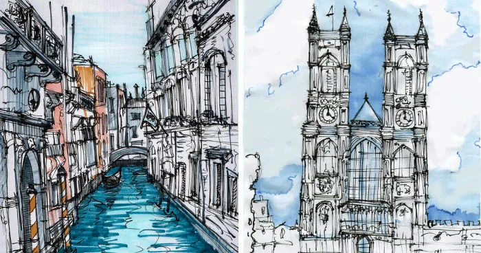 I Draw Places That I Travel To