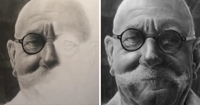 This Is How A Portrait That Took Me 25 Hours Was Created